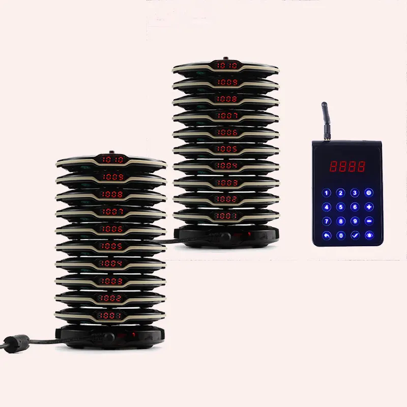 Wireless Customer Calling System Restaurant Pager Paging Machine 20 Pcs Device Factory Outlet CE FCC FM >3000 m Pager Paging
Wireless Customer Calling System Restaurant Pager Paging Machine 20 Pcs Device Factory Outlet CE FCC FM >3000 m Pager Paging