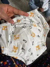 3 unids/set puro algodón reutilizables pañales 6 capa impermeable pañal de tela para bebé niños bebé algodón pantalones ropa interior,