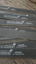 10 unids/lote negro de madera lijado archivos esmalte de uñas pulido bloques de 240/320 granos de uñas de tiras de doble cara para manicura