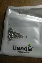 Abalorios de rodio de 2mm, 2g(100 Uds.), accesorios de joyería para DIY, cuentas para collar, pulsera, fabricación de joyas