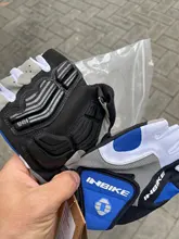 INBIKE-guantes medio dedo de ciclismo almohadilla a prueba de golpes, Para deporte, verano, gimnasio y ciclismo de montaña