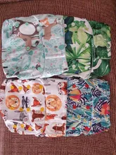 Pañal de bolsillo con gancho y bucle, tela de ante interior impermeable lavable, pañal reutilizable para bebés de 4-16kg, n. ° 3, novedad de 11,11