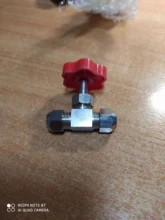 Globe-Valve Needle-Type Plastic-Handle 12mm-Hole High-Pressure 10mm 8mm Metal 6mm Orange