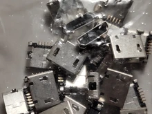 30 unids/lote borde plano DIP 5 Pin tipo B Micro conector USB hembra Puerto plano Jack cola Sockect para Samsung Lenovo Huawei ZTE ect