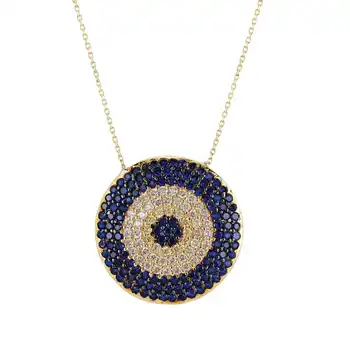 Evil eye Gold Necklace 01-330-KSNY087
Evil eye Gold Necklace 01-330-KSNY087