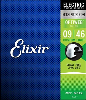 19055 optiweb strings for electric guitar, 25 sets, Nickel Plated, 9-46, Elixir
19055 optiweb strings for electric guitar, 25 sets, Nickel Plated, 9-46, Elixir