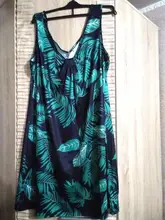 Playa impresión Boho Vestidos para las mujeres 2021 Sexy V-cuello sin mangas, suelto vestido de talla grande de verano para mujeres, Vestidos Casual Vestidos
