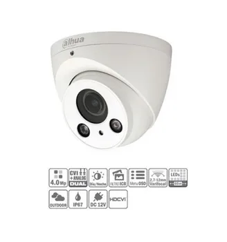 Dome HDCVI 4M DN WDR IR60m 2.7-12mm VFM IP67 HAC-HDW2401R-Z 
Dome HDCVI 4M DN WDR IR60m 2.7-12mm VFM IP67 HAC-HDW2401R-Z