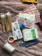 Botiquín de primeros auxilios impermeable para Familia o viaje, para tratamiento médico de emergencia, 14 artículos/juego