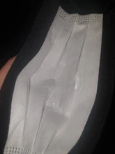 Mascarilla protectora desechable para adultos, máscara de 3 capas con filtro, no tejida, color negro, 10/50/100 uds.