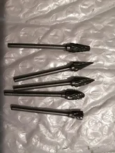 Carburo de tungsteno de Bit de broca rebabas fresadora cortador eléctrico herramienta rotativa de Burr de acero de tungsteno Dremel carpintería accesorio