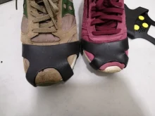 Shoes-Cover Cleats Crampons Studs Ice-Snow-Shoe Outdoor-10 Camping Anti-Slip Winter Spiked-Grips