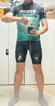 Strava-Conjunto de ropa de ciclismo 20D para hombre, uniforme para bicicleta de montaña, secado rápido, traje Culotte corto, verano 2021