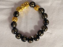 24 estilos Feng Shui de piedra obsidiana pulsera con cuentas hombres mujeres Unisex pulsera de Oro Negro Pixiu riqueza buena suerte pulsera de las mujeres