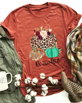 Be Thankful Leopard Printed Splicing Pumpkin T-Shirt Tee Brick Red Print T Shirts for Women 2020 Summer New Clothing Ladies Tops
Be Thankful Leopard Printed Splicing Pumpkin T-Shirt Tee Brick Red Print T Shirts for Women 2020 Summer New Clothing Ladies Tops