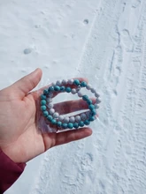 2 unids/set brillante imán par pulsera Vintage Natural piedra distancia emparejado pulsera de los amantes de la joyería de regalo de día de San Valentín