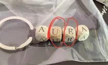 Llavero personalizado con nombre de madera, regalo de Navidad, etiqueta de regalo Favour, hecho a mano, 1 unidad