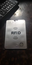 10 unids/lote Anti robo el banco de Protector de la tarjeta de crédito NFC RFID bloqueo cartera mujer tarjeta titular cartera cubierta de papel de aluminio de caja de tarjeta de negocio