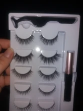 Juego de pestañas postizas magnéticas, delineador de ojos magnético, corto, Natural, larga duración, pinzas, herramienta de maquillaje