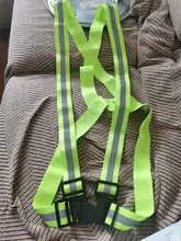 Cintas reflectantes para correr de noche, chaleco de seguridad ajustable, banda elástica para adultos y niños