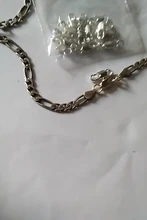 Conectores de joyería de cobre chapados en oro y plata de 20p, hebilla, cierres de langosta con anillo de salto, cuentas, engarce, cadena a presión para collar