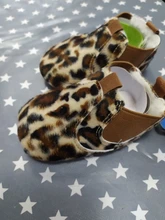 Zapatillas de cuna para bebé recién nacido, suela suave de cuero, leopardo, sólido, cálido, primeros pasos, 2018