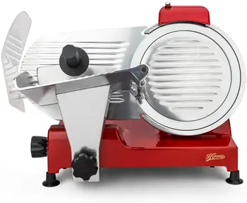 H.Koenig small professional Cortafiambres, Italian blade, 25 cm, 282 RPM, cutting thickness adjustment, 240 W, aluminium, Red
H.Koenig small professional Cortafiambres, Italian blade, 25 cm, 282 RPM, cutting thickness adjustment, 240 W, aluminium, Red