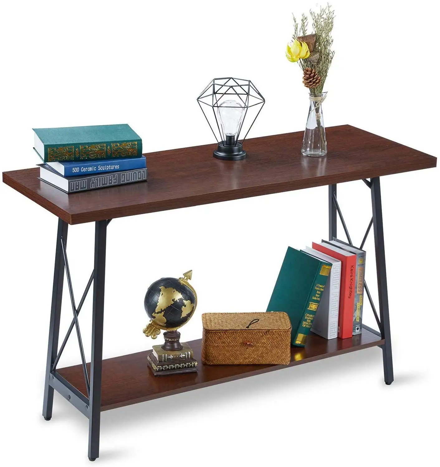Sofa Table, Hallway Table Console Table with Storage Shelf for Living Room, Entry Table with Wood Veneer for Home
Sofa Table, Hallway Table Console Table with Storage Shelf for Living Room, Entry Table with Wood Veneer for Home