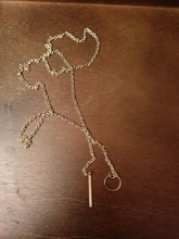 Collar Vintage para mujer, collar a la moda de Color dorado, bisutería para mujer, collares, joyería a la moda, collar con colgante tipo Boho