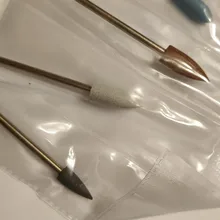 HYTOOS 6 unids/set del clavo de silicona brocas 3/32 Rotary Burr manicura Bits accesorios de taladro Dental y pedicura herramientas de pulido