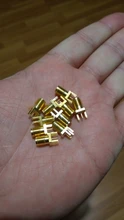 10 Uds 1,6mm SMA clavija soldadura hembra tuerca borde PCB Clip montaje recto oro plateado RF conector soldadura de receptáculo