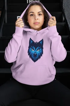 Angemiel Wear Blue Wolf Pink Women 'S Hooded Sweatshirt 
Angemiel Wear Blue Wolf Pink Women 'S Hooded Sweatshirt