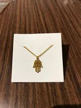 MAGNÍFICO CUENTO Mano de Hamsa Del Encanto Collar Colgante para Las Mujeres de Los Hombres de Steampunk Joyería Colar Gargantilla de Plata de Oro de Acero Inoxidable Hip Hop