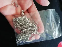 50 unids/lote 5x14mm 6x17mm 8x20mm 7 colores colgantes plateados broches conectores cuentas de cobre cuentas de bola hallazgos de joyería