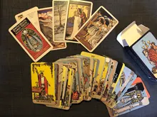 84 unids/set cartas del Tarot sin fronteras Smith juego de mesa de Tarot tarjetas inglés completo portátil amigo fiesta Mesa tarjetas de Juego de 4P