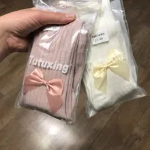 2 unids/lote 0-10 AÑOS NIÑOS primavera otoño medias de algodón bebé invierno Bowknot niñas medias infantil para niños de Collant medias