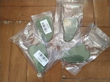 2 uds verde Gua Sha placa masajeador para cara de acupresión Natural Jade piedra Facial ojo raspado Guasha salud corporal masaje herramienta