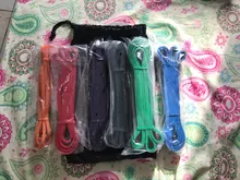 Banda elástica de resistencia unisex para hacer ejercicio, cuerda elástica para entrenar, equipo extensor de entrenamiento para fuerza, pilates, Fitness