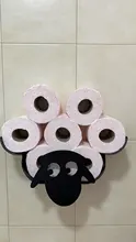 Decorative-Paper-Holder Roll-Holder Iron-Storage Toilet Wall-Mount Bathroom Black Sheep