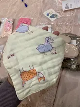 Baberos de muselina de 8 capas para bebé, 100% de algodón Natural, suave, pañuelo de Animal, bata infantil, toalla de Saliva para alimentación