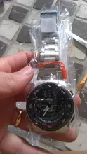 SKMEI-Relojes con correa de acero inoxidable para hombre, pulsera de moda con cronómetro, cronógrafo y función impermeable, con modelos deportivos