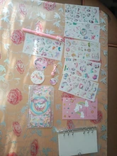 Cuaderno Kawaii de unicornio en espiral, conjunto A6, planificador semanal, hojas para diario, Bloc de notas para regalo para estudiante infantil, almohadilla de escritura de papelería