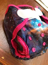 Cubierta de pañal de tela para bebé, gancho y bucle doble, sin bolsillo, 3-15kg, 1 unidad