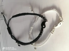 1 par pulsera Retro chino Tai Chi chismes desterrar mala suerte mano cuerda tejida BFF mejor amigo joyería de amistad