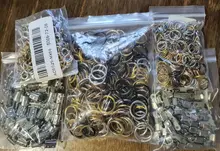 Accesorios de joyería para hacer joyas, mini alfileres con ojales pequeños, 200 unidades, ganchos con ojal, ojales, tornillo roscado, cierres dorados, DIY