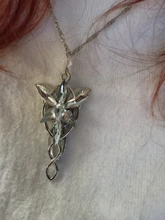 Arwen-anillo de la película clásica, Arwen Evenstar, colgante de película, joyería de cristal, estrella de Crepúsculo, pendiente de Torque, Erkek kolye