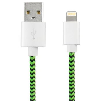 USB to Lightning Cable KSIX Sport 1 m Green Black
USB to Lightning Cable KSIX Sport 1 m Green Black