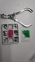 Kit completo de matriz Dental con cuñas de silicona, 40 Uds. De Matrices contorneadas seccionales, alicates para dentistas