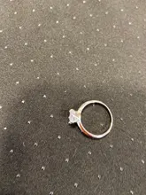 Venta en una pérdida. Anillo de oro blanco de 18K para mujer, con certificado, de lujo, 2,0 CT, banda de boda de diamantes de laboratorio, plata 925, LR168