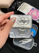 EASYCON cosméticos para ojos de lentes de contacto exclusivo suave maquillaje gran belleza alumno gris primavera 2 unids/par receta miopía